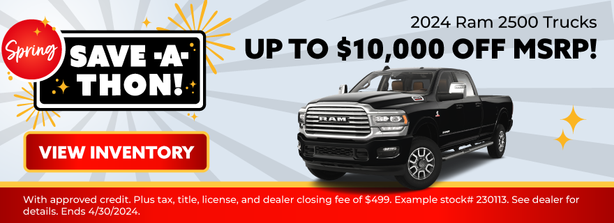 2024 Ram 2500 Trucks Up to $10,000 Off