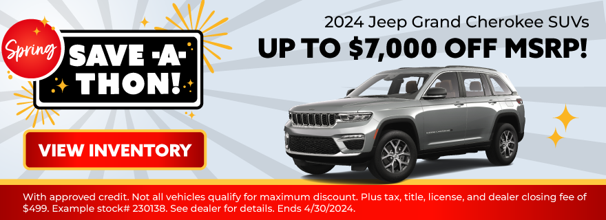 2024 Jeep Grand Cherokee SUVs Up to $7,000 Off