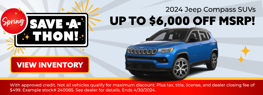 2024 Jeep Compass Up to $6,000 Off MSRP