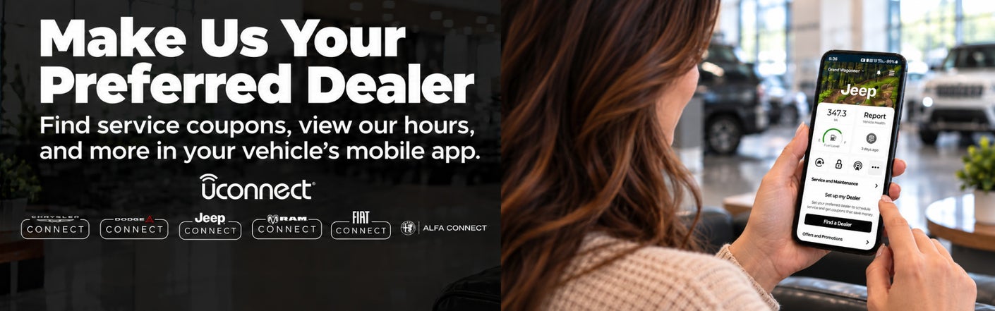 uconnect® make us your preferred dealer | Sumter Chrysler Dodge Jeep Ram in Sumter SC