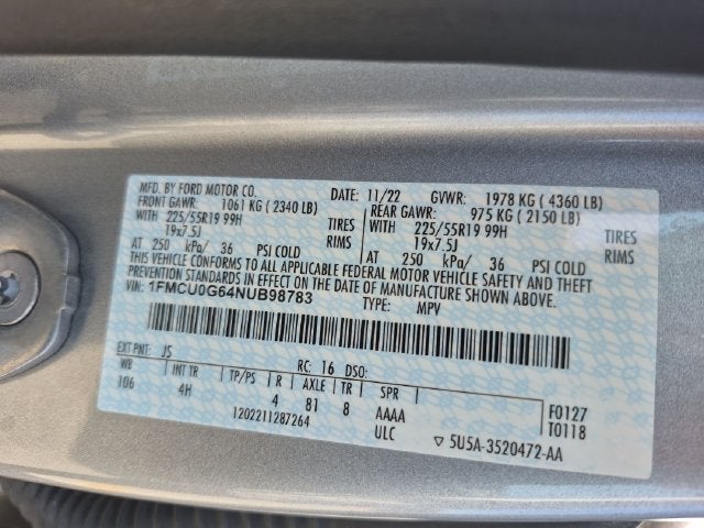 2022 Ford Escape SE