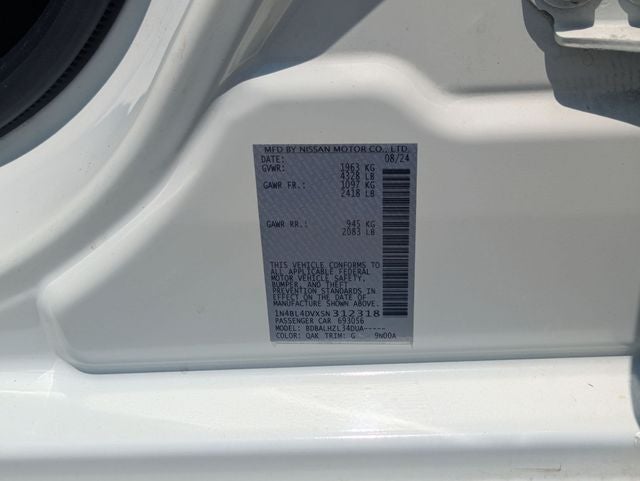2025 Nissan Altima SV FWD