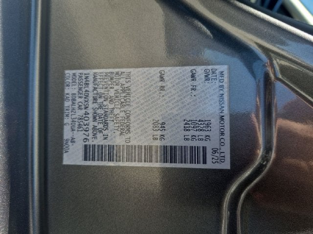 2025 Nissan Altima SV FWD