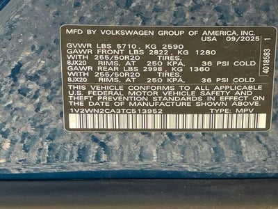 2026 Volkswagen Atlas 2.0T SE w/Technology