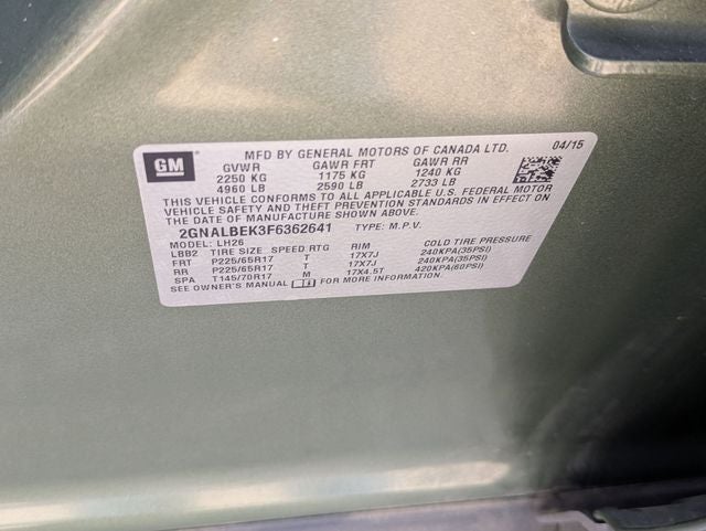 2015 Chevrolet Equinox 1LT