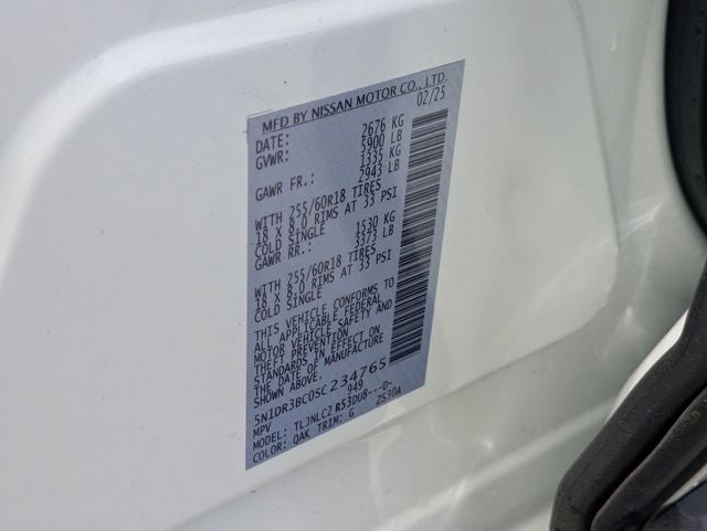 2025 Nissan Pathfinder SV 4WD