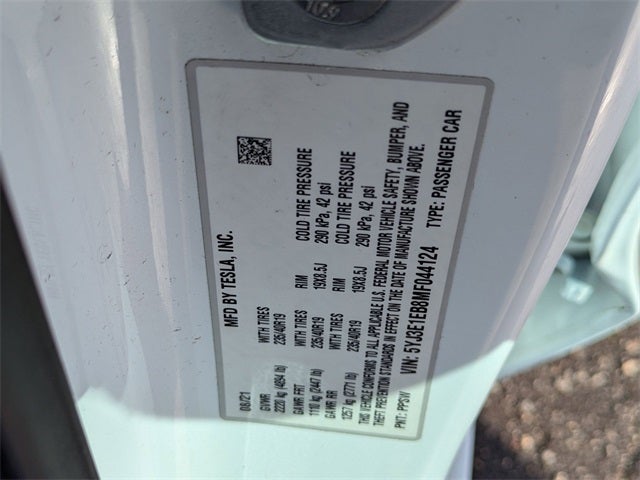 2021 Tesla Model 3 Long Range Dual Motor All-Wheel Drive