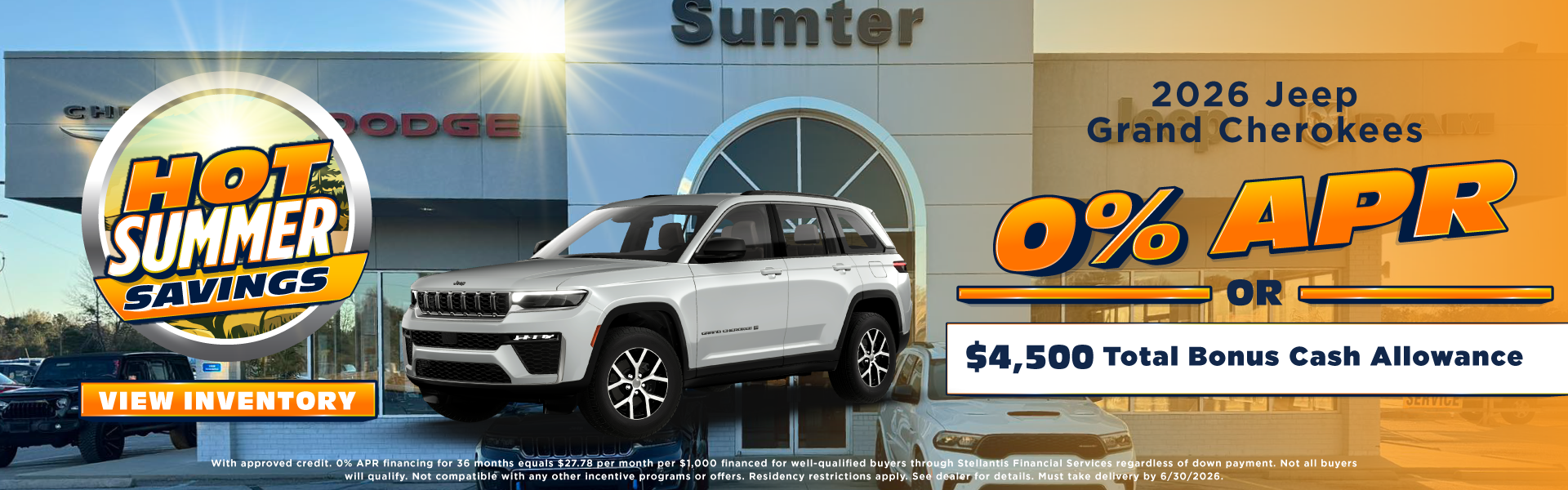 2026 Jeep Grand Cherokees 0% APR