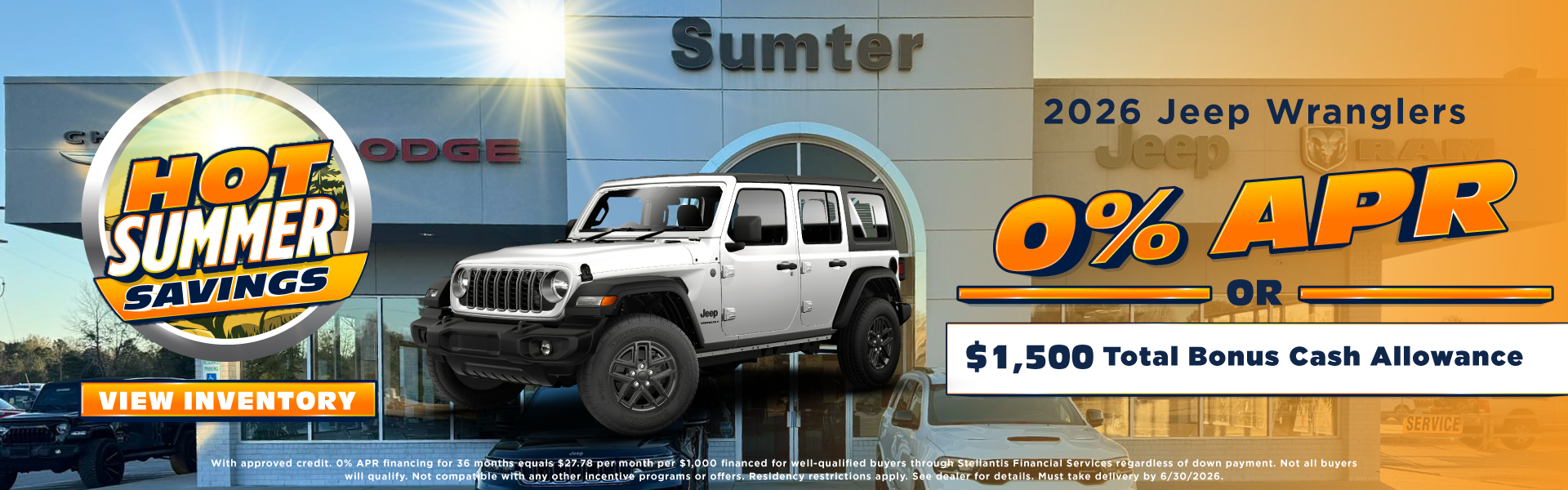 2026 Jeep Wranglers 0% APR