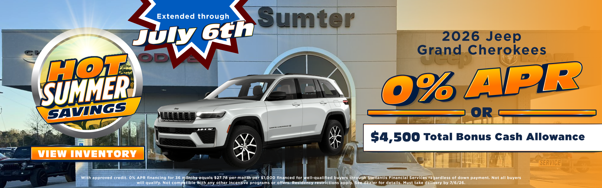 2026 Jeep Grand Cherokees 0% APR