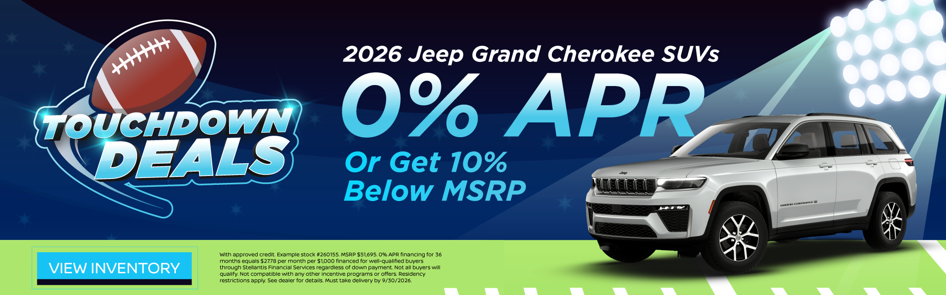 2026 Jeep Grand Cherokee SUVs 0% APR Or Get 10% Below MSRP