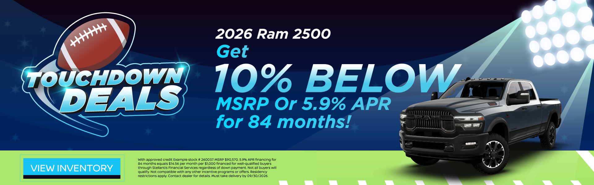 2026 Ram 2500 Get 10% Below MSRP Or 5.9% APR for 84 months