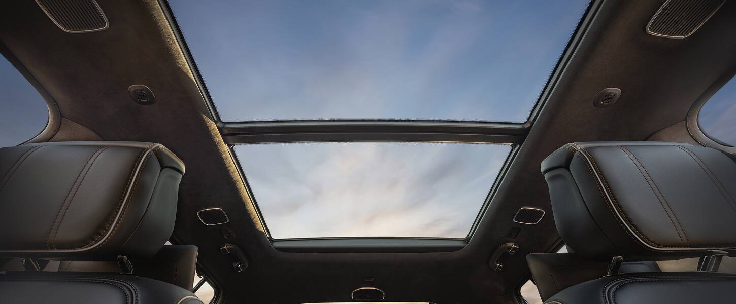 2027 Jeep Grand Wagoneer panoramic sunroof and interior